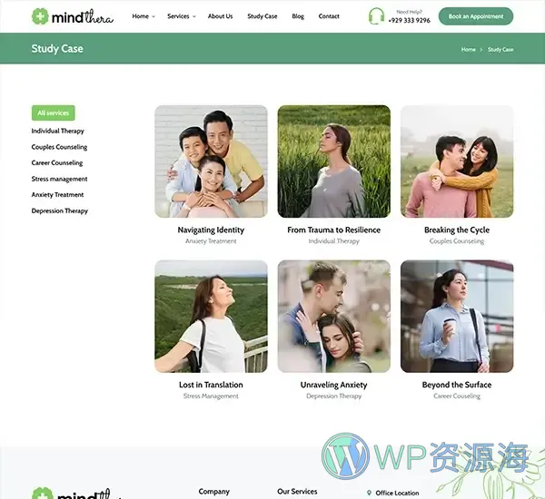 Mindthera-心理咨询心理学网站模板WordPress主题插图18-WP资源海
