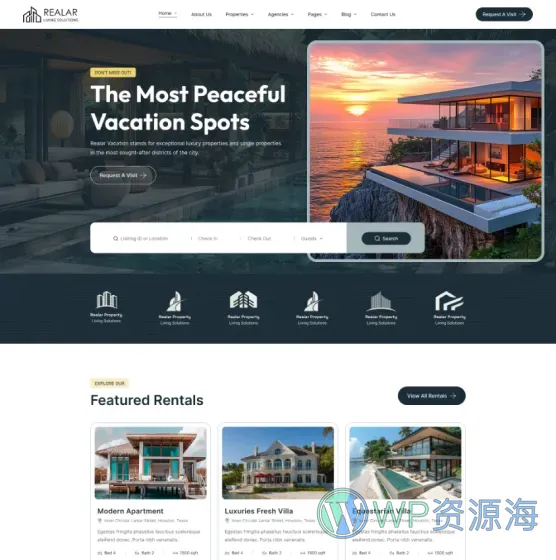 Realar-房地产房屋中介公司网站模板WordPress主题插图8-WP资源海