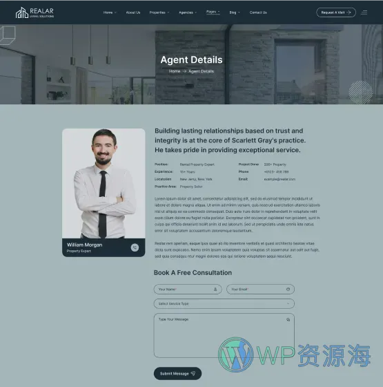 Realar-房地产房屋中介公司网站模板WordPress主题插图24-WP资源海