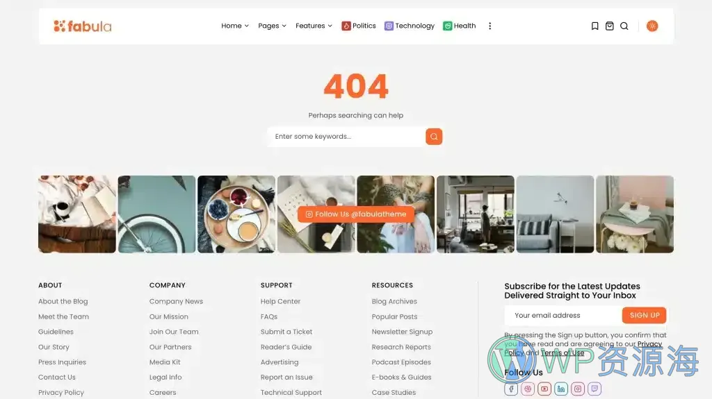 Fabula-漂亮新颖的新闻杂志博客WordPress主题插图19-WP资源海