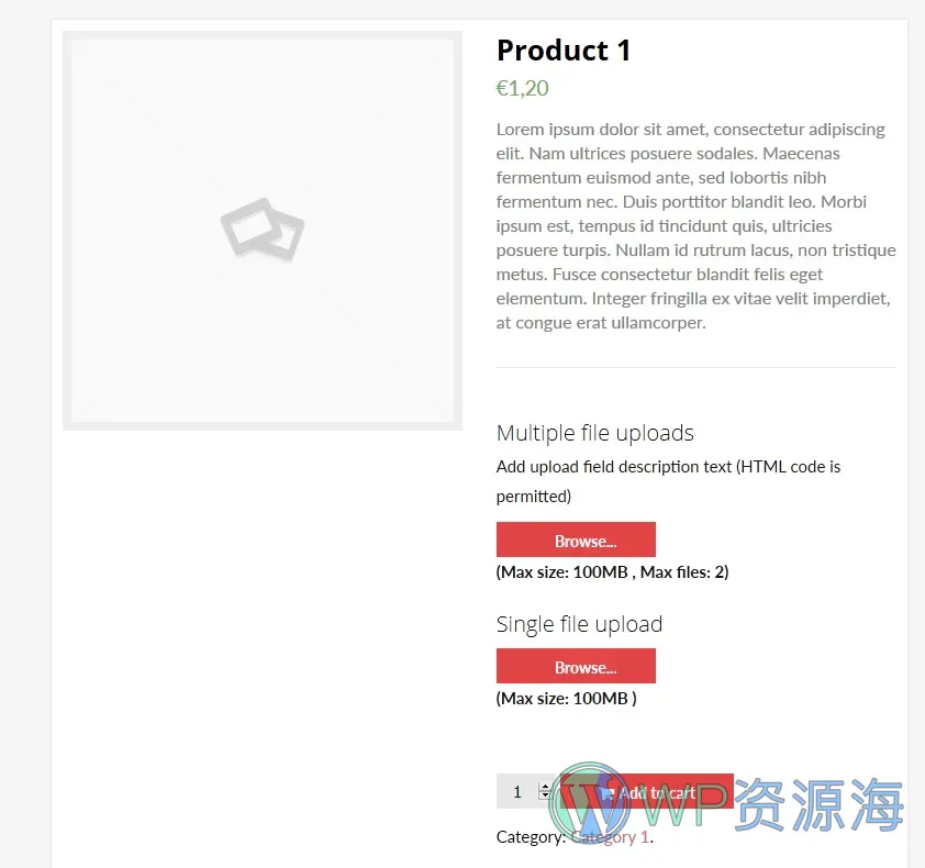 WooCommerce Upload Files-买家文件上传功能插件插图4-WP资源海