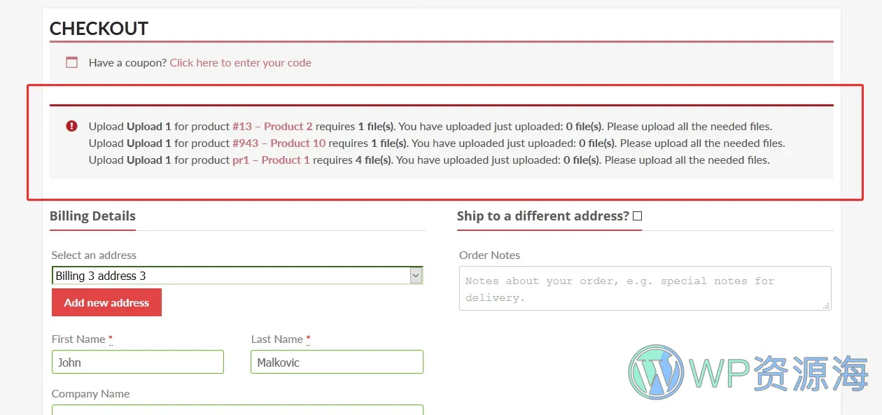 WooCommerce Upload Files-买家文件上传功能插件插图16-WP资源海