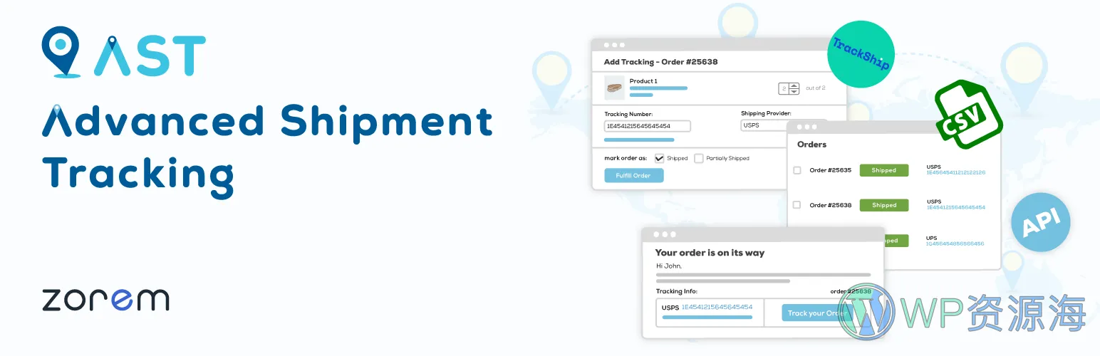 Advanced Shipment Tracking Pro-物流追踪/订单货物跟踪插件插图2-WP资源海