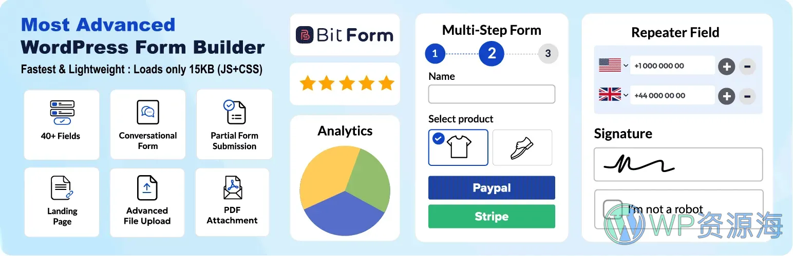 Bit Form Pro-功能强大的WordPress表单插件插图1-WP资源海