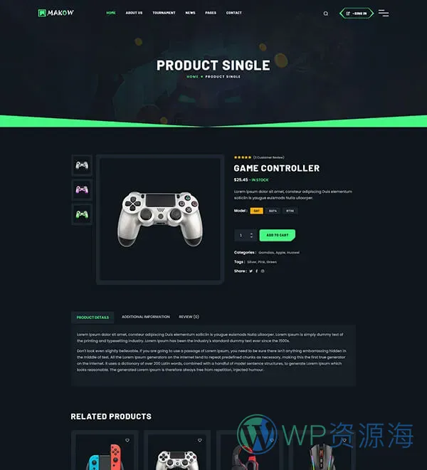 MYKD-炫酷电竞风游戏NFT网站模板WordPress主题插图15-WP资源海