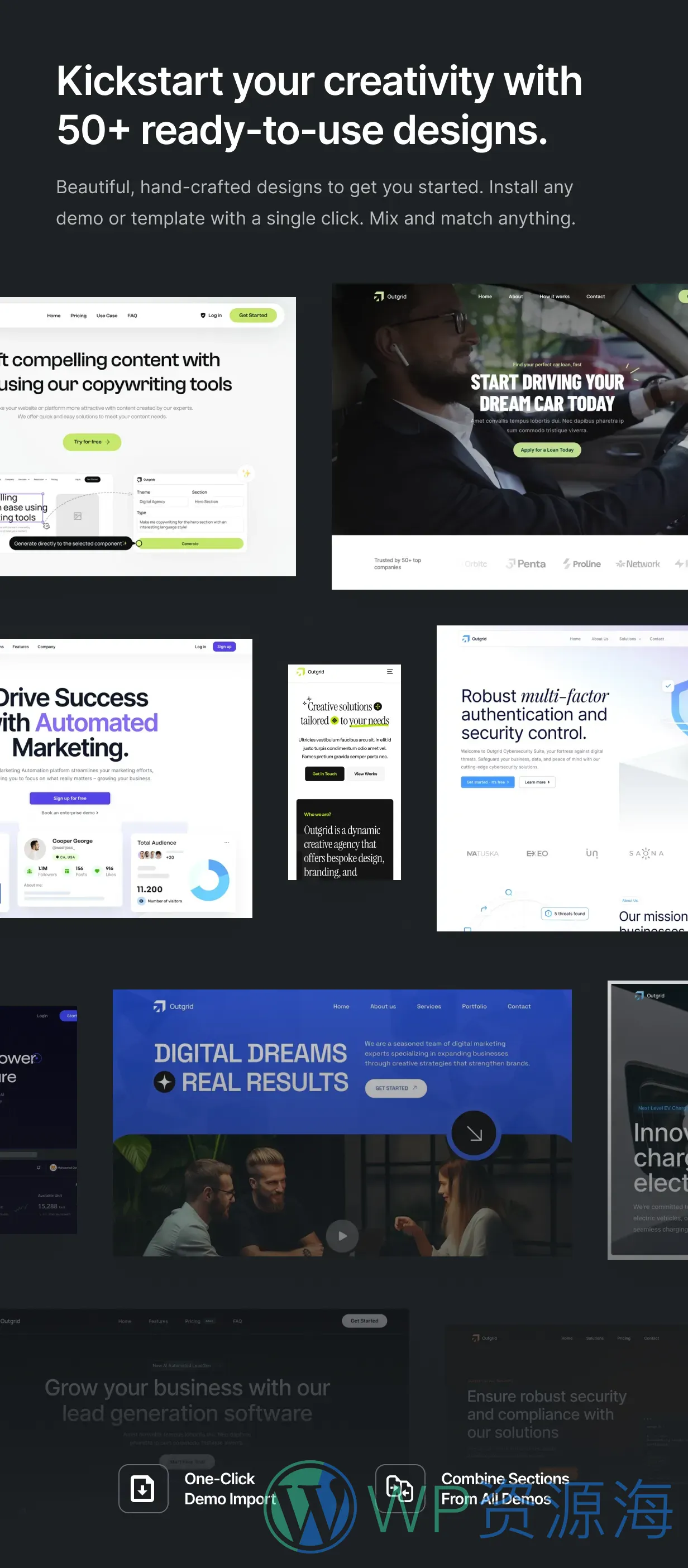 Outgrid 多用途 Elementor WordPress 主题推荐插图8-WP资源海