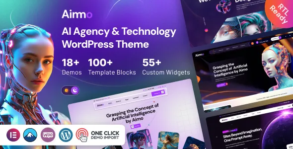 Aimo-多用途AI人工智能网站模板WordPress主题