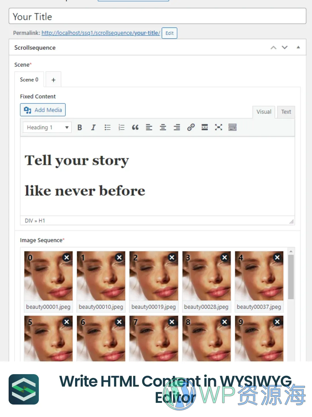 Scrollsequence Pro-超专业的滚动动画效果WordPress插件插图3-WP资源海
