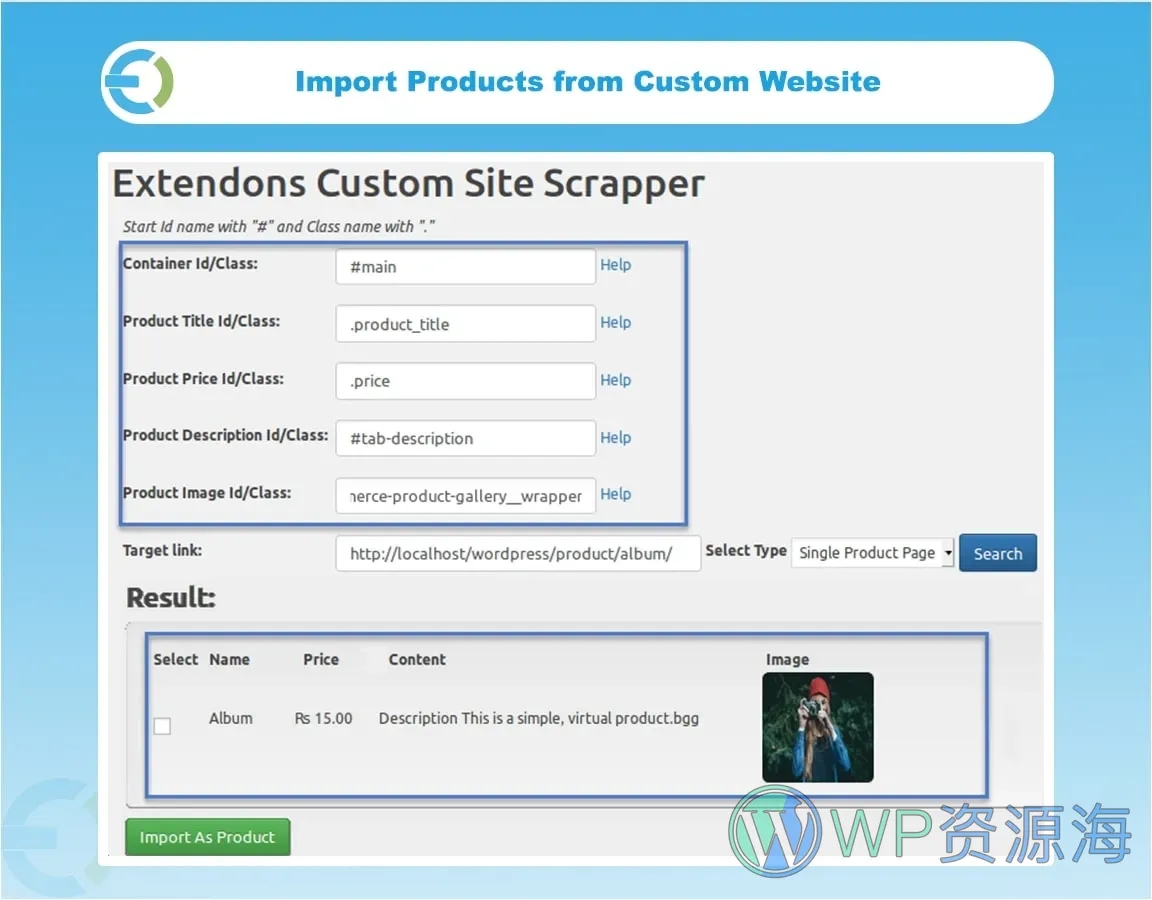 WordPress & WooCommerce Scraper-一键式内容采集与数据导入插件插图5-WP资源海