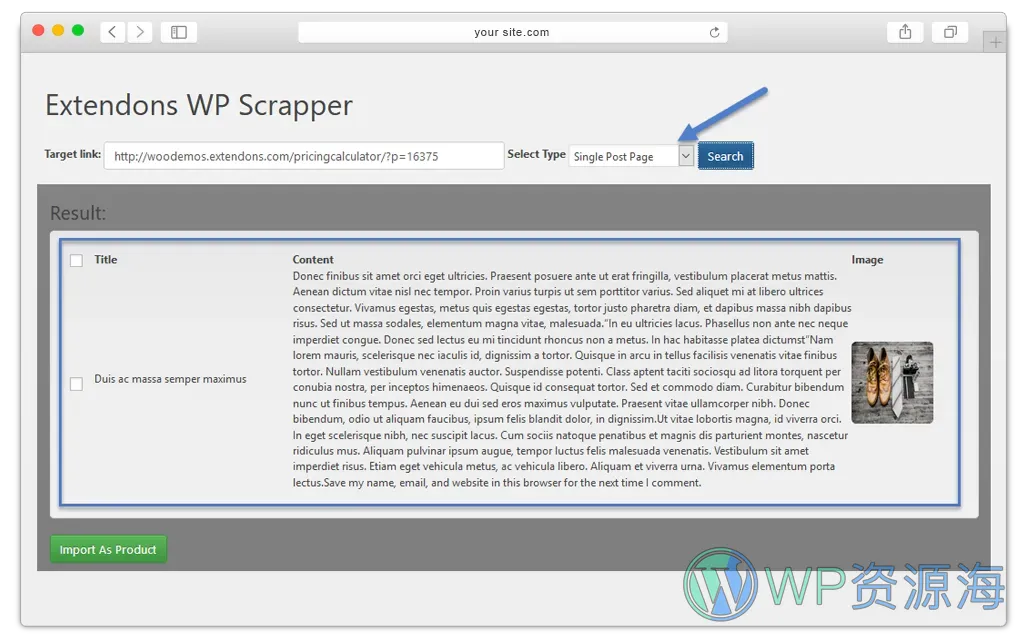 WordPress & WooCommerce Scraper-一键式内容采集与数据导入插件插图7-WP资源海