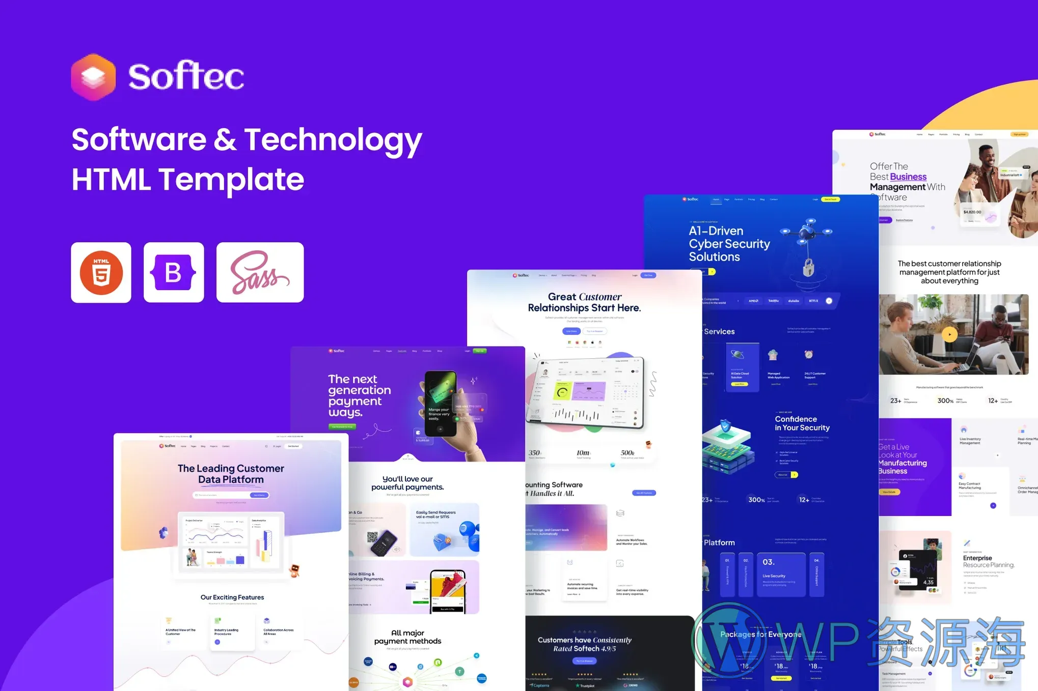 Softec-软件开发网络科技公司HTML模板插图1-WP资源海 Softec-软件开发网络科技公司HTML模板插图1-WP资源海