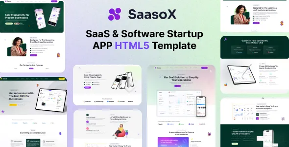 SaasoX-软件公司/SaaS平台/APP网站HTML5模板