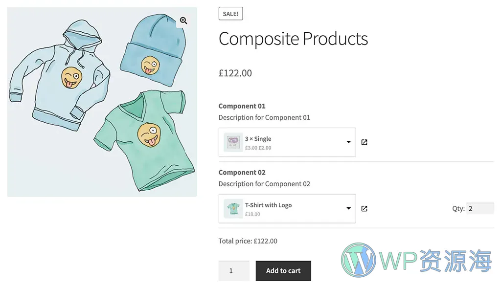 WPC Composite Products for WooCommerce 多产品捆绑/销售套餐插件插图1-WP资源海