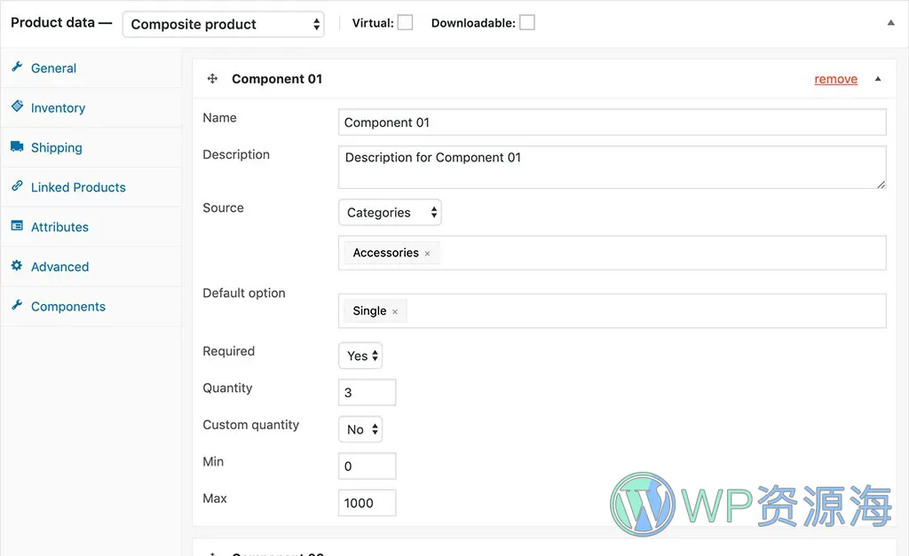 WPC Composite Products for WooCommerce 多产品捆绑/销售套餐插件插图4-WP资源海