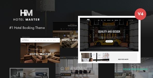 Hotel Master-专业级酒店房间预订网站模板WordPress主题