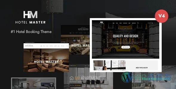 Hotel Master-专业级酒店房间预订网站模板WordPress主题插图-WP资源海