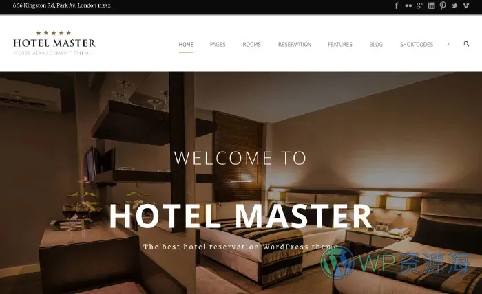 Hotel Master-专业级酒店房间预订网站模板WordPress主题插图4-WP资源海