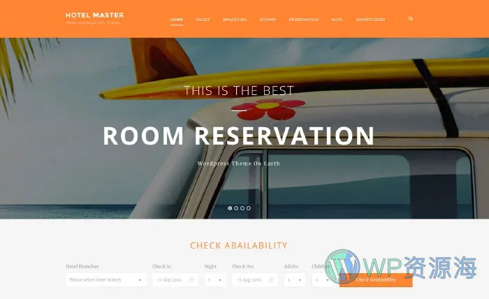 Hotel Master-专业级酒店房间预订网站模板WordPress主题插图6-WP资源海