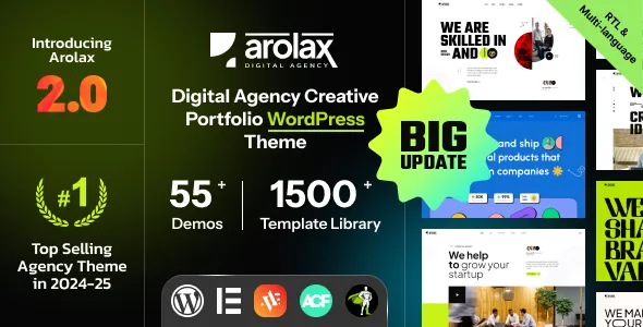 Arolax-漂亮多用途企业网站模板WordPress主题
