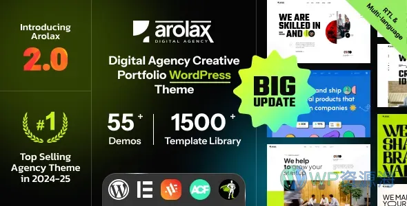 Arolax-漂亮多用途企业网站模板WordPress主题插图-WP资源海