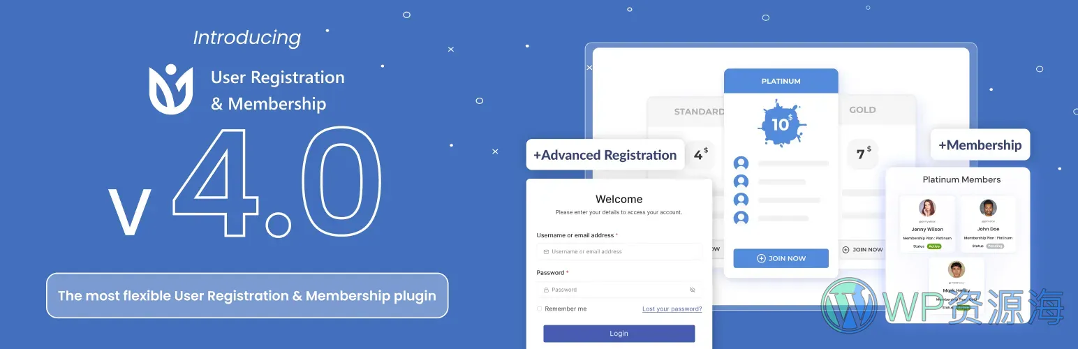 User Registration Pro-用户注册&会员管理系统WordPress插件插图1-WP资源海