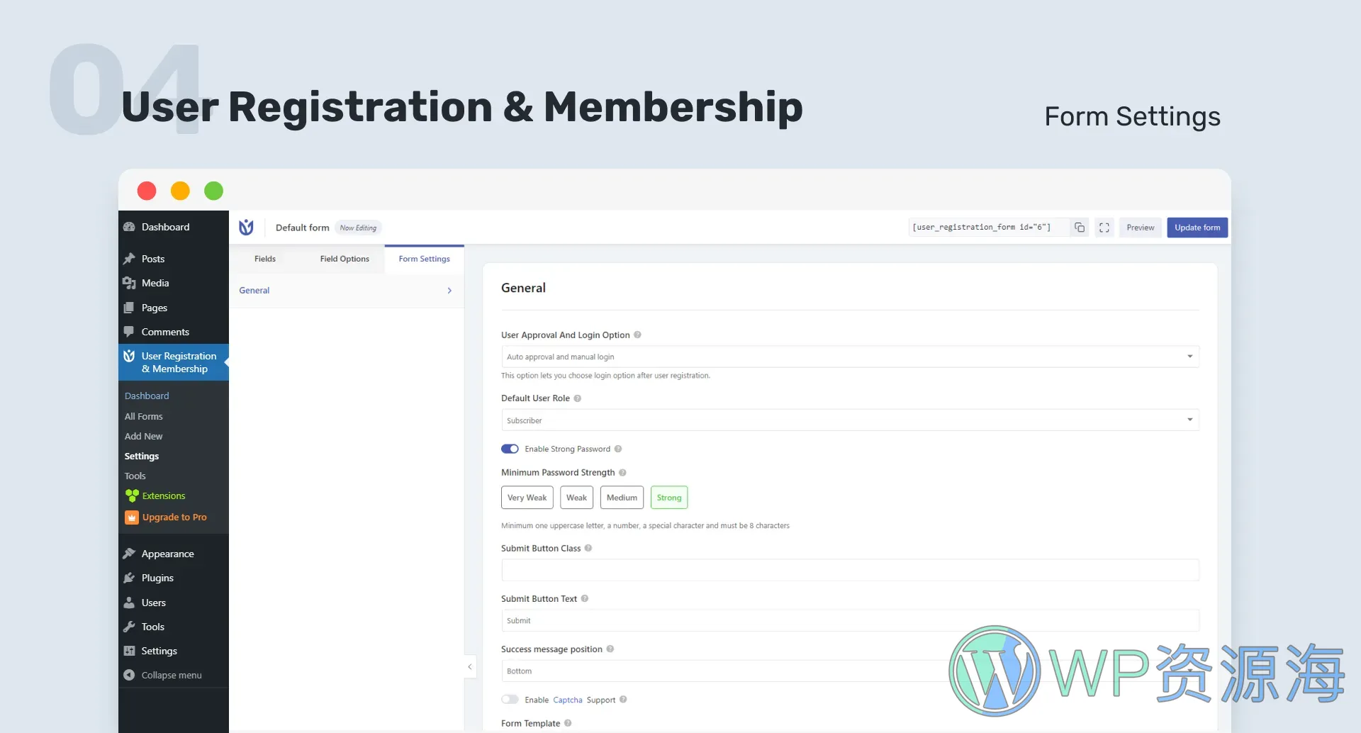 User Registration Pro-用户注册&会员管理系统WordPress插件插图5-WP资源海