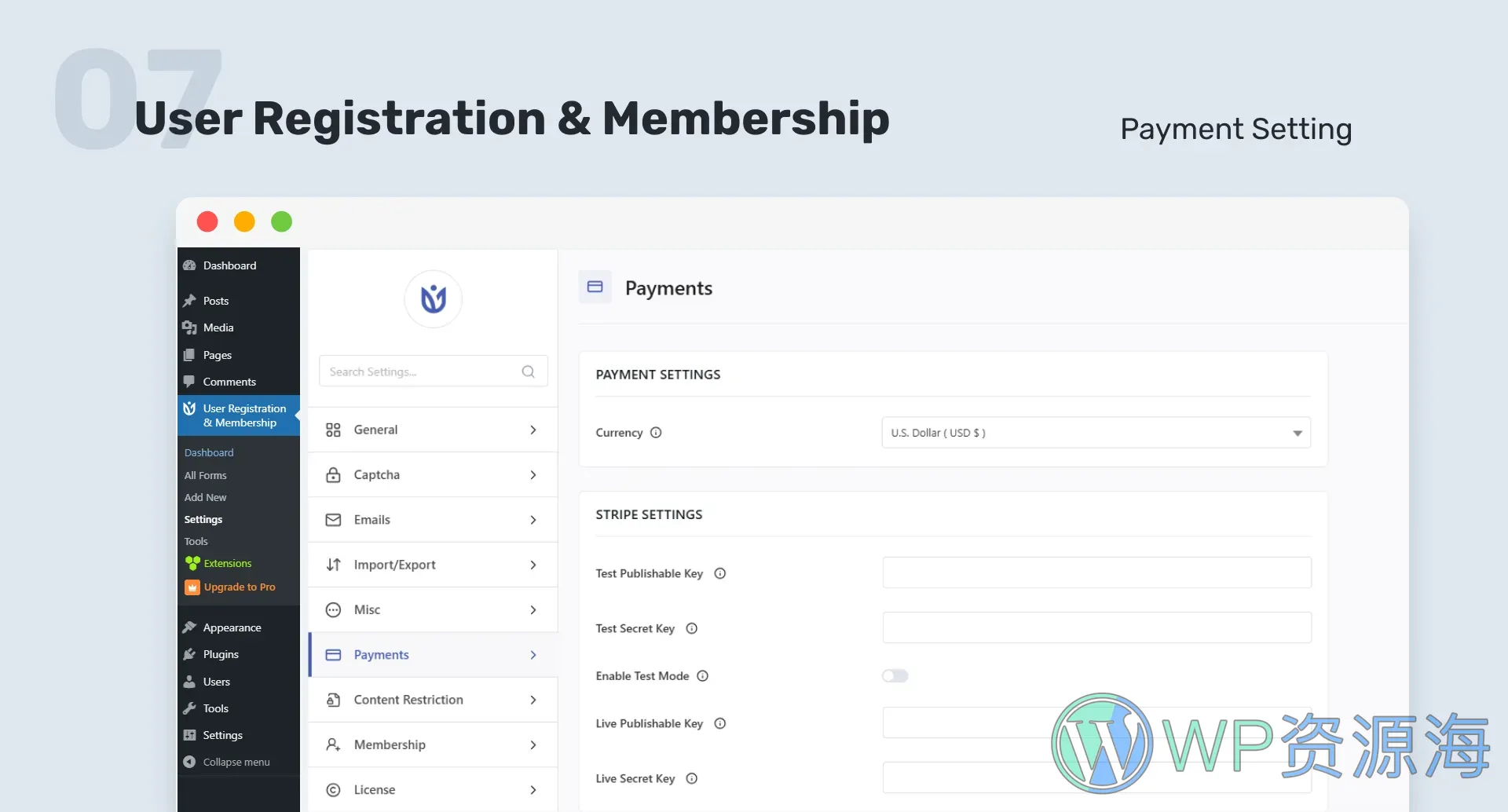 User Registration Pro-用户注册&会员管理系统WordPress插件插图8-WP资源海
