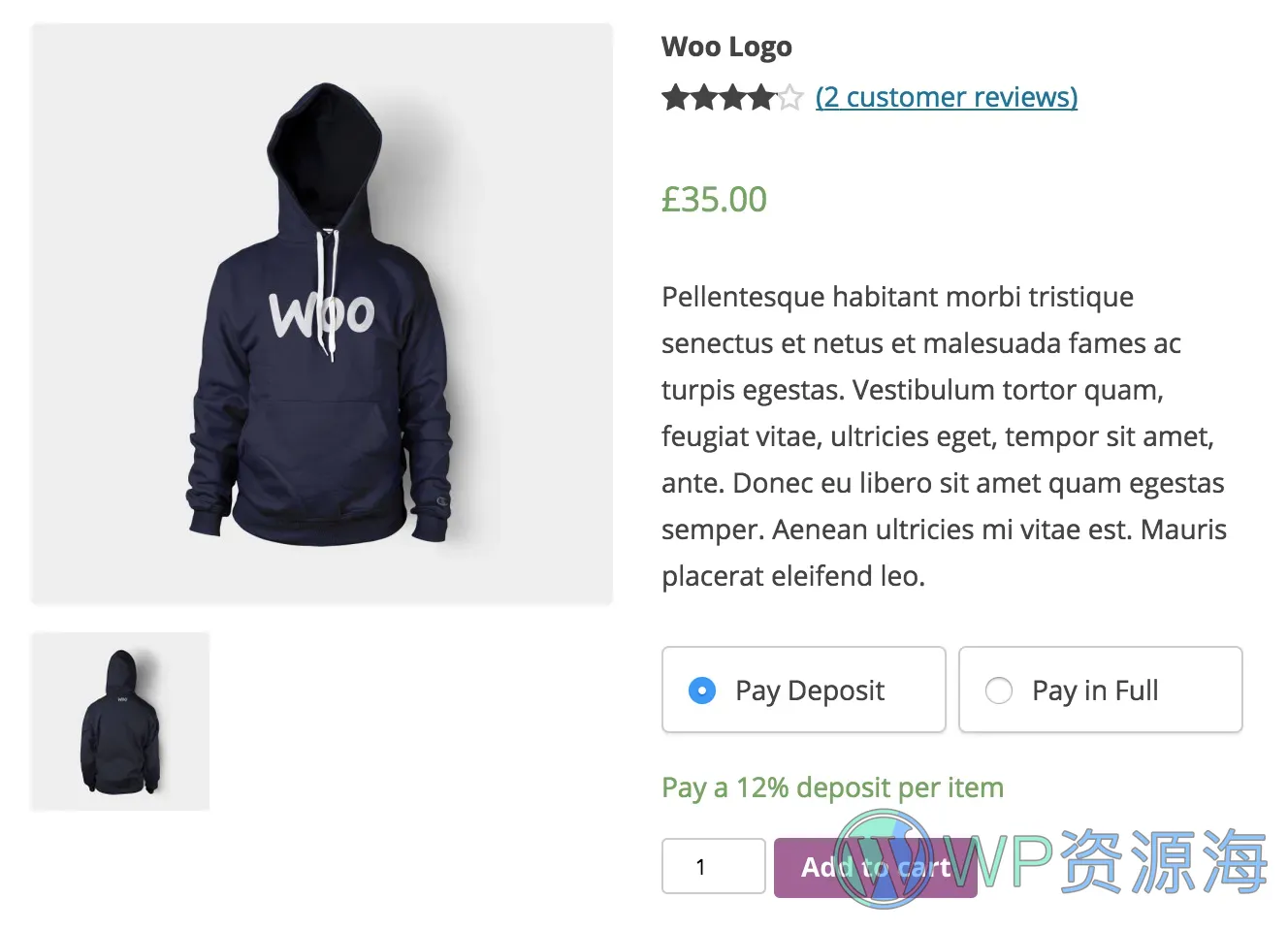WooCommerce Deposits-分期付款定金支付插件插图3-WP资源海