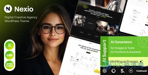 Nexio-广告营销创意设计咨询WordPress主题插图-WP资源海 Nexio-广告营销创意设计咨询WordPress主题插图-WP资源海