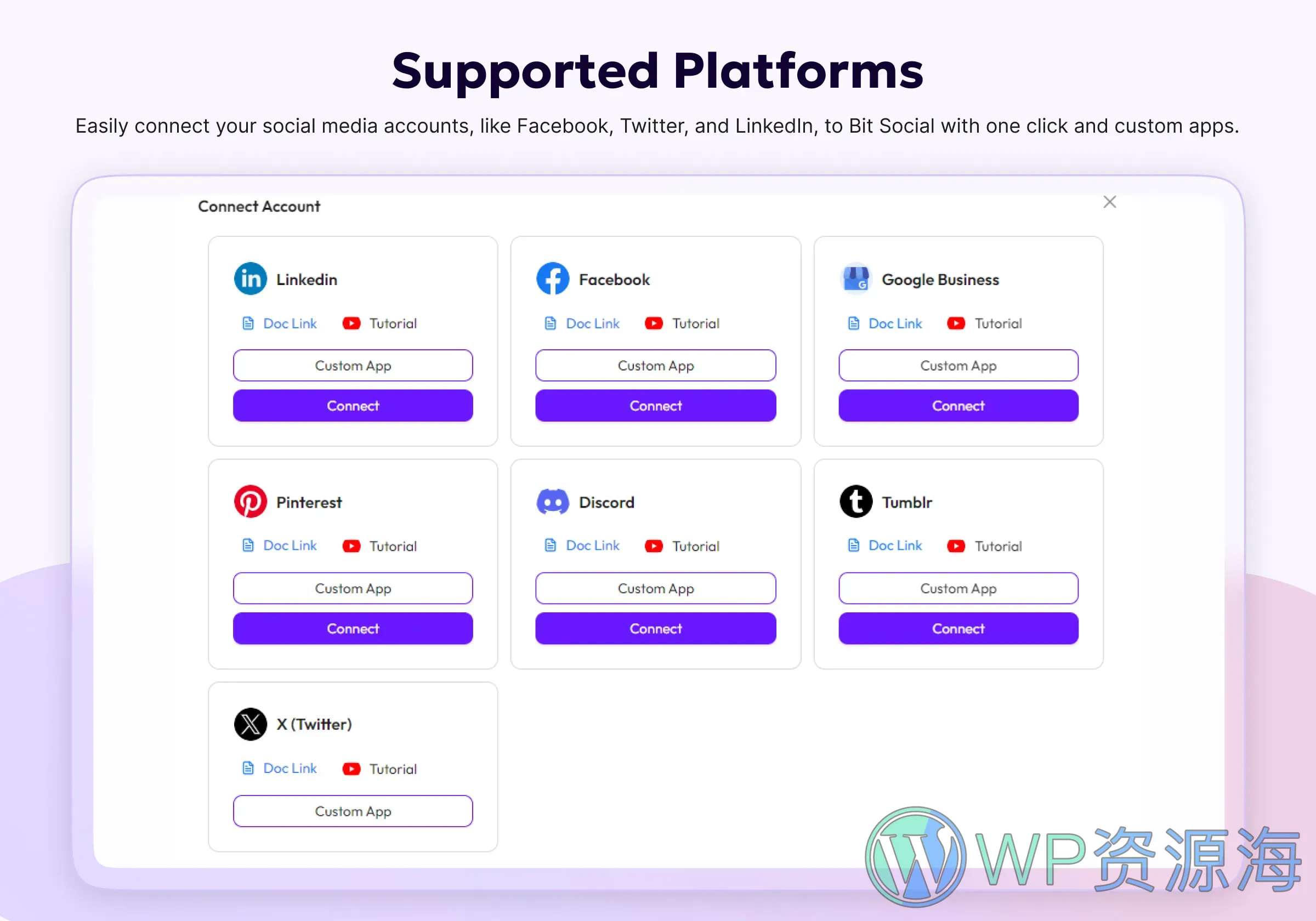 Bit Social Pro-社交媒体自动发步与分享WordPress插件插图2-WP资源海