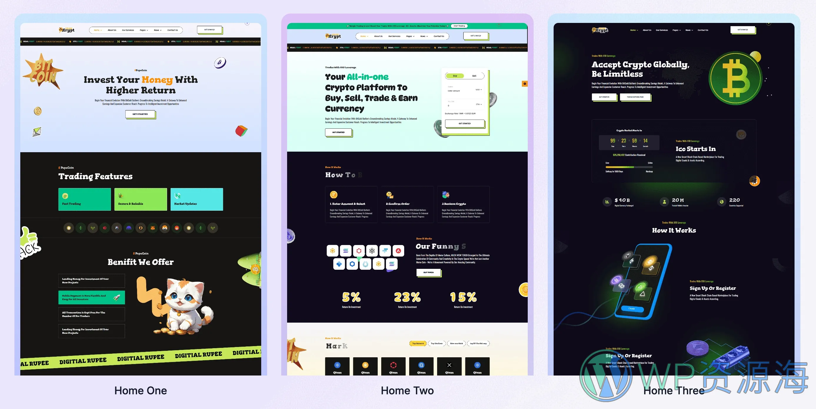 CryptMeme 加密货币平台高转化HTML5网站模板插图1-WP资源海 CryptMeme 加密货币平台高转化HTML5网站模板插图1-WP资源海