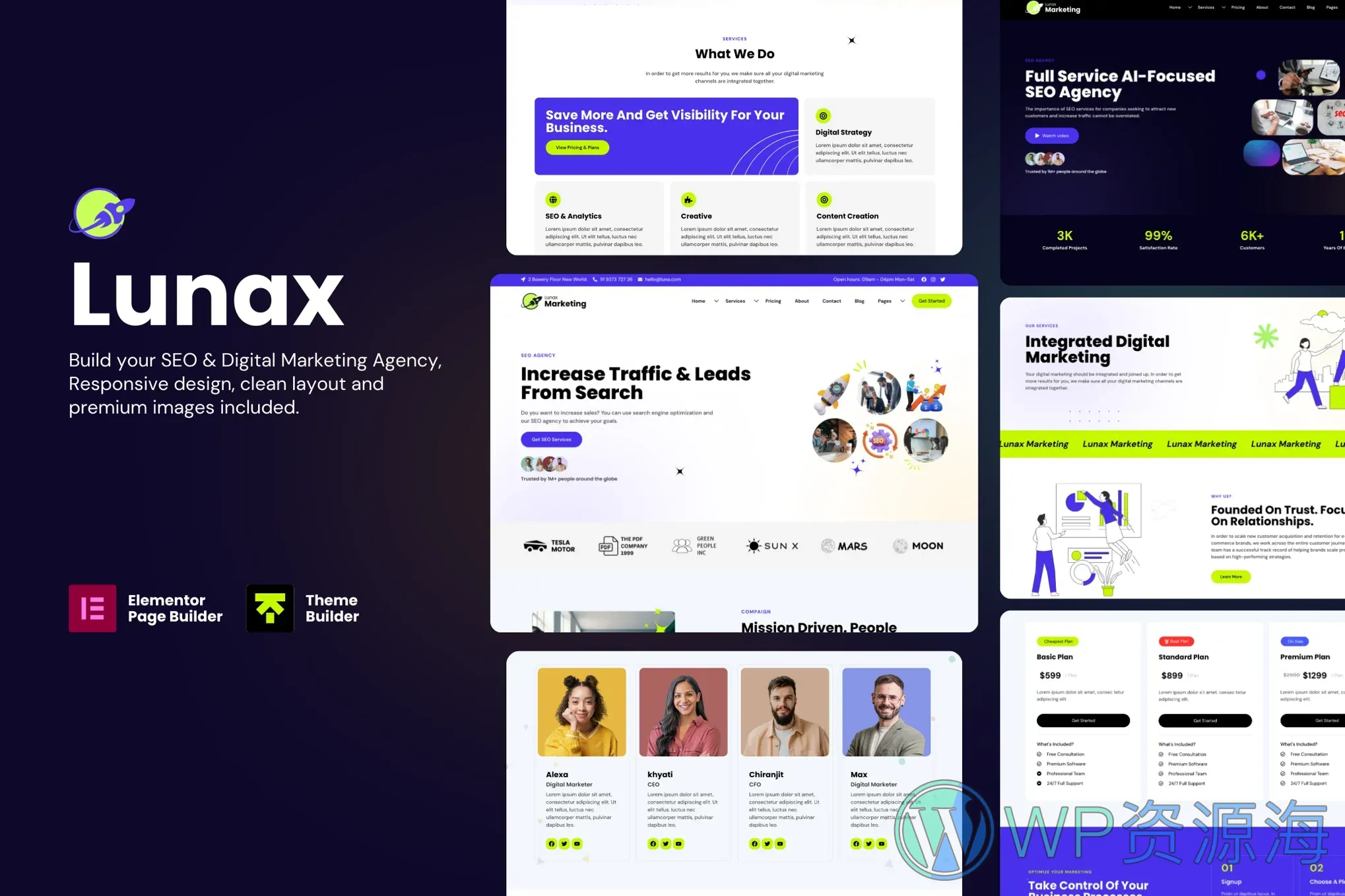 Lunax-网络营销与SEO优化网站模板WordPress主题插图-WP资源海