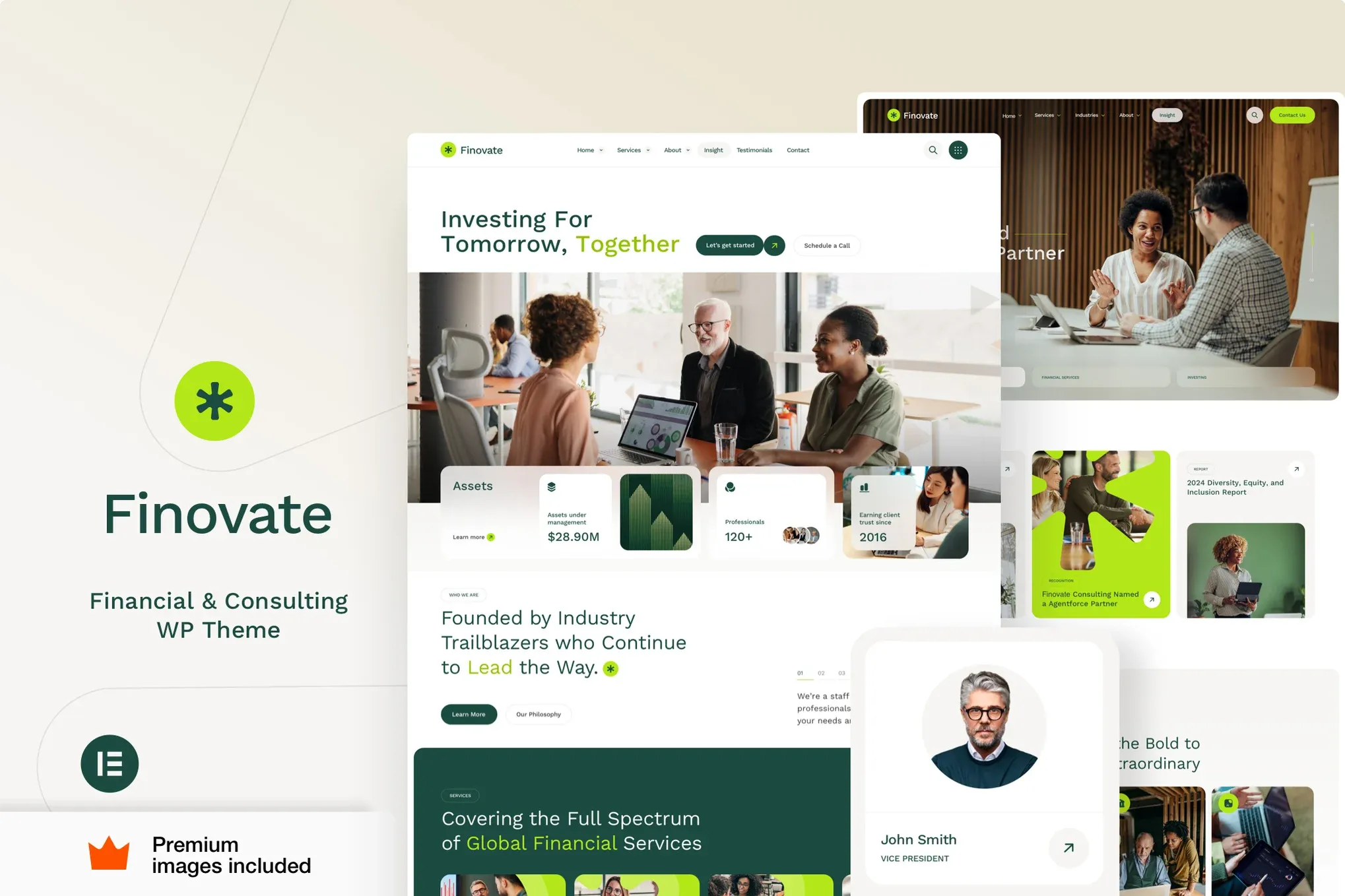 Finovate-金融顾问商业咨询网站模板WordPress主题