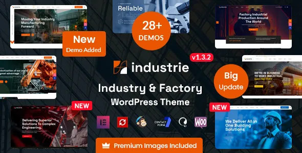 Industrie-工业工厂加工制造网站模板WordPress主题