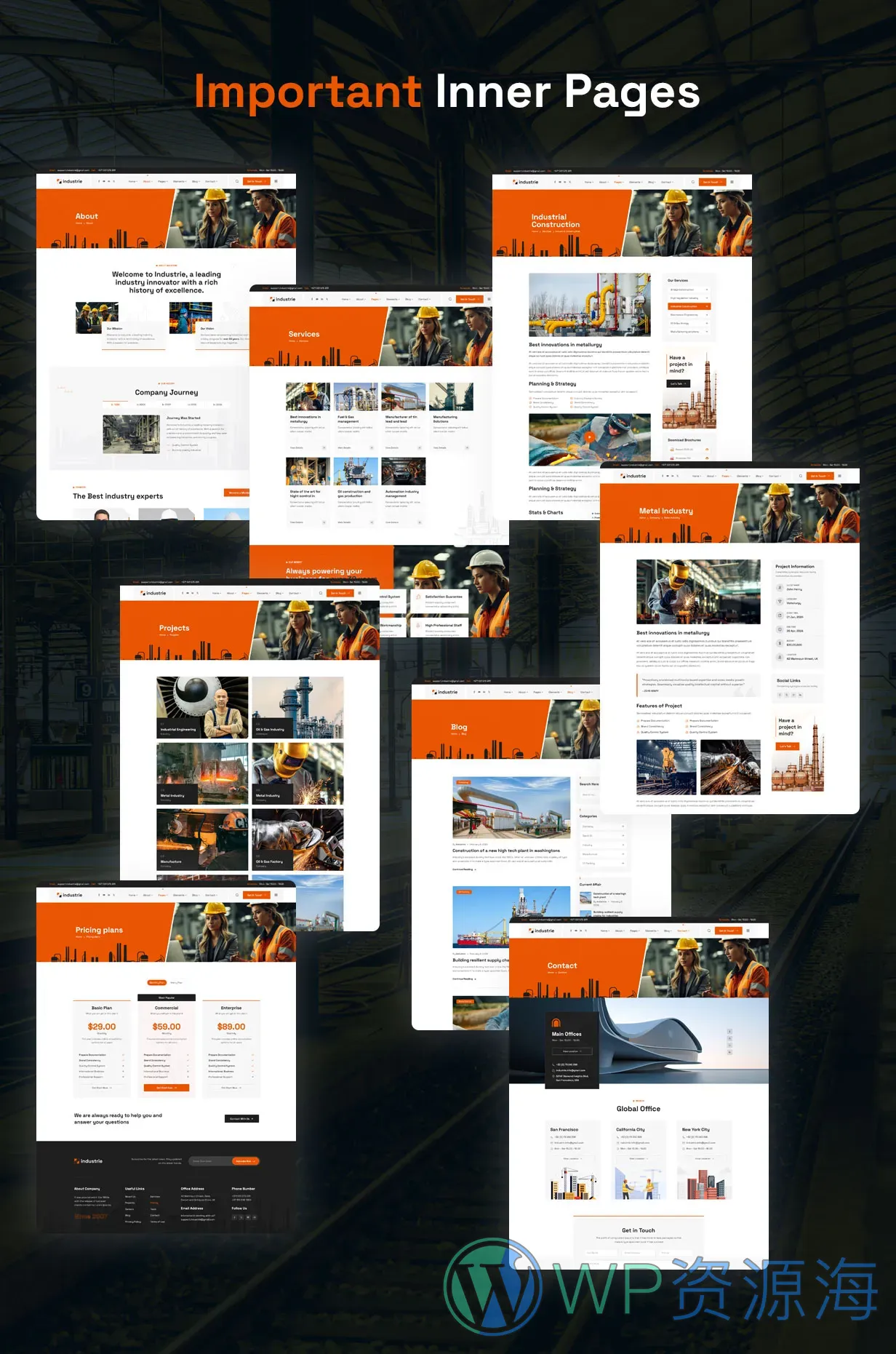 Industrie-工业工厂加工制造网站模板WordPress主题插图4-WP资源海