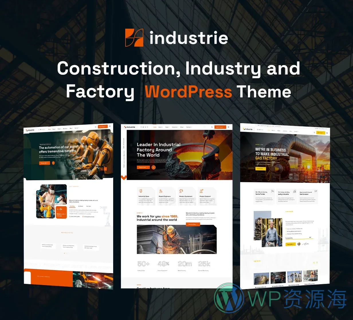 Industrie-工业工厂加工制造网站模板WordPress主题插图5-WP资源海
