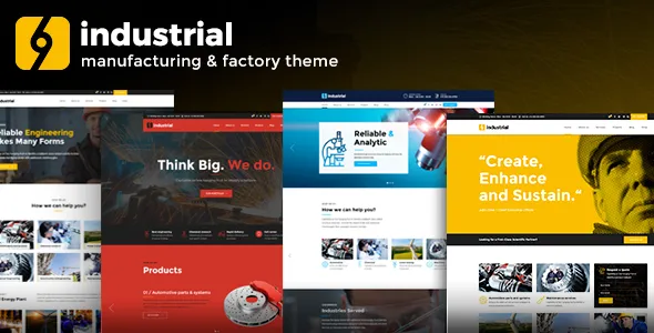 Industrial-工业风十足的网站模板WordPress主题
