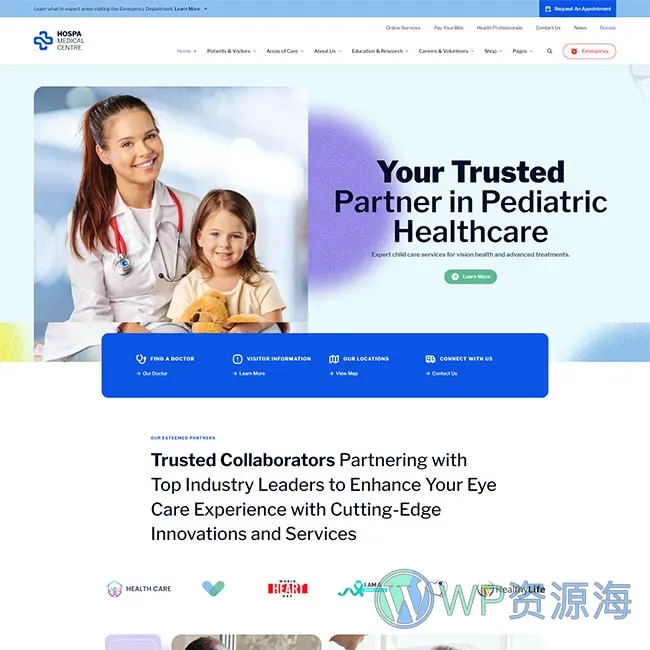 Hospa-医院诊所医疗商城检测中心WordPress主题插图5-WP资源海