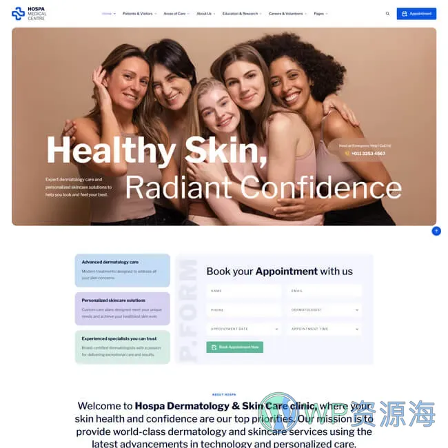 Hospa-医院诊所医疗商城检测中心WordPress主题插图8-WP资源海