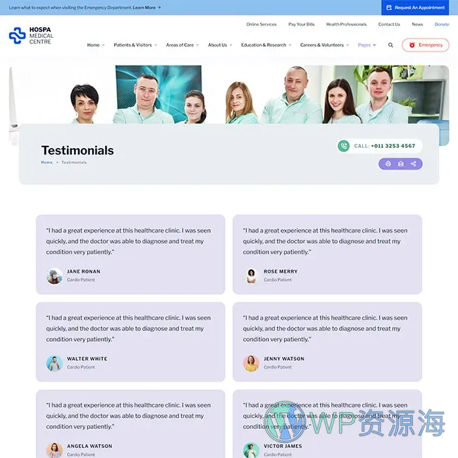 Hospa-医院诊所医疗商城检测中心WordPress主题插图15-WP资源海
