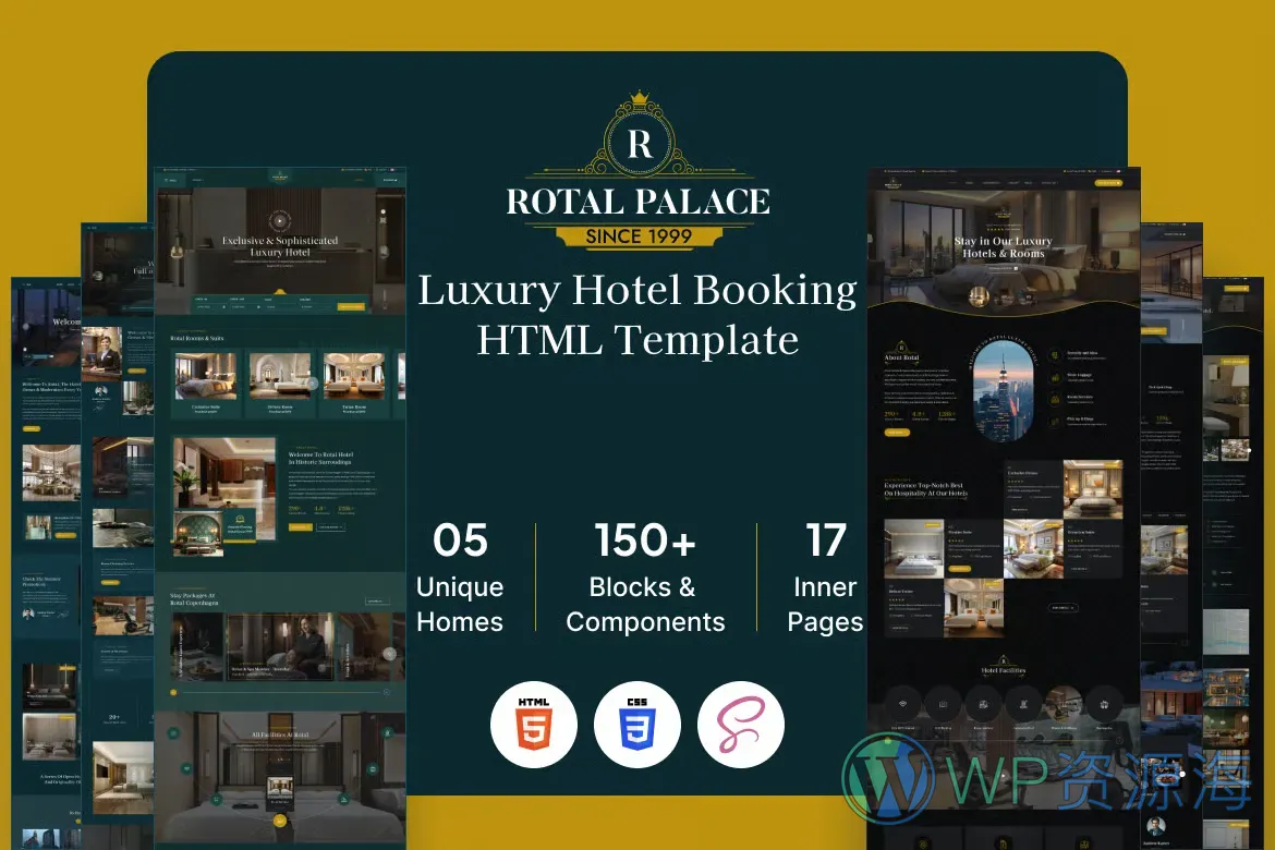 Rotal-高端酒店旅馆民宿公寓HTML5网站模板插图-WP资源海