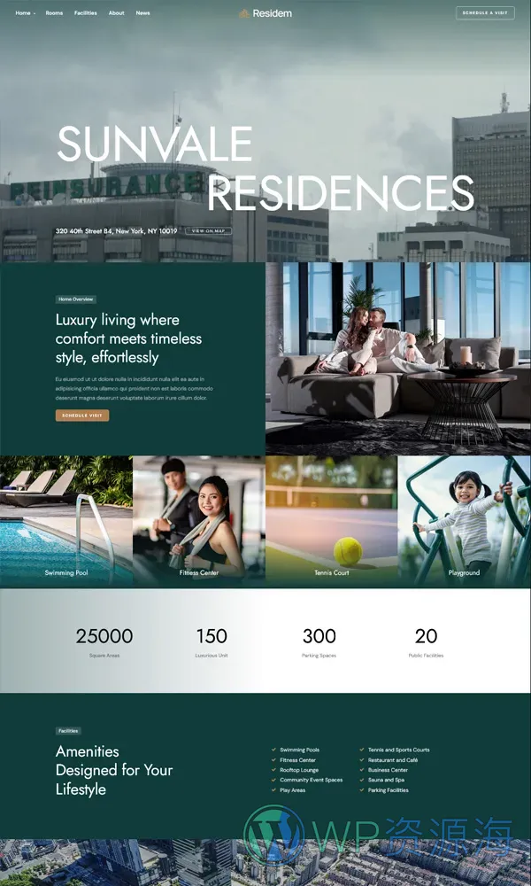 Residem-房地产房屋中介楼盘销售HTML5网站模板插图5-WP资源海