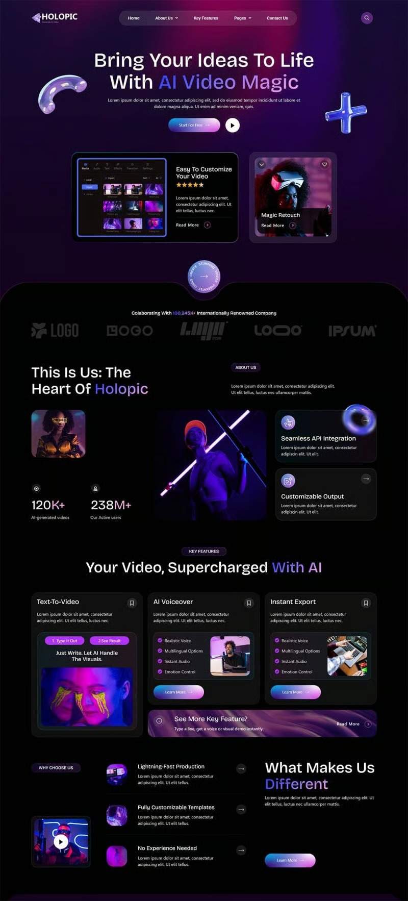 AI 视频在线生成APP软件公司网站模板_一键导入式快速建站模板插图1-WP资源海 AI 视频在线生成APP软件公司网站模板_一键导入式快速建站模板插图1-WP资源海