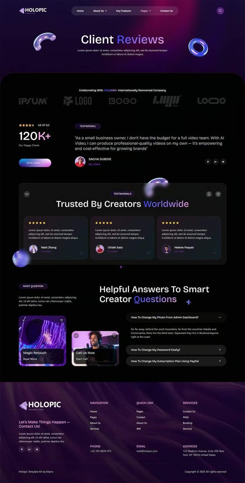 AI 视频在线生成APP软件公司网站模板_一键导入式快速建站模板插图9-WP资源海 AI 视频在线生成APP软件公司网站模板_一键导入式快速建站模板插图9-WP资源海