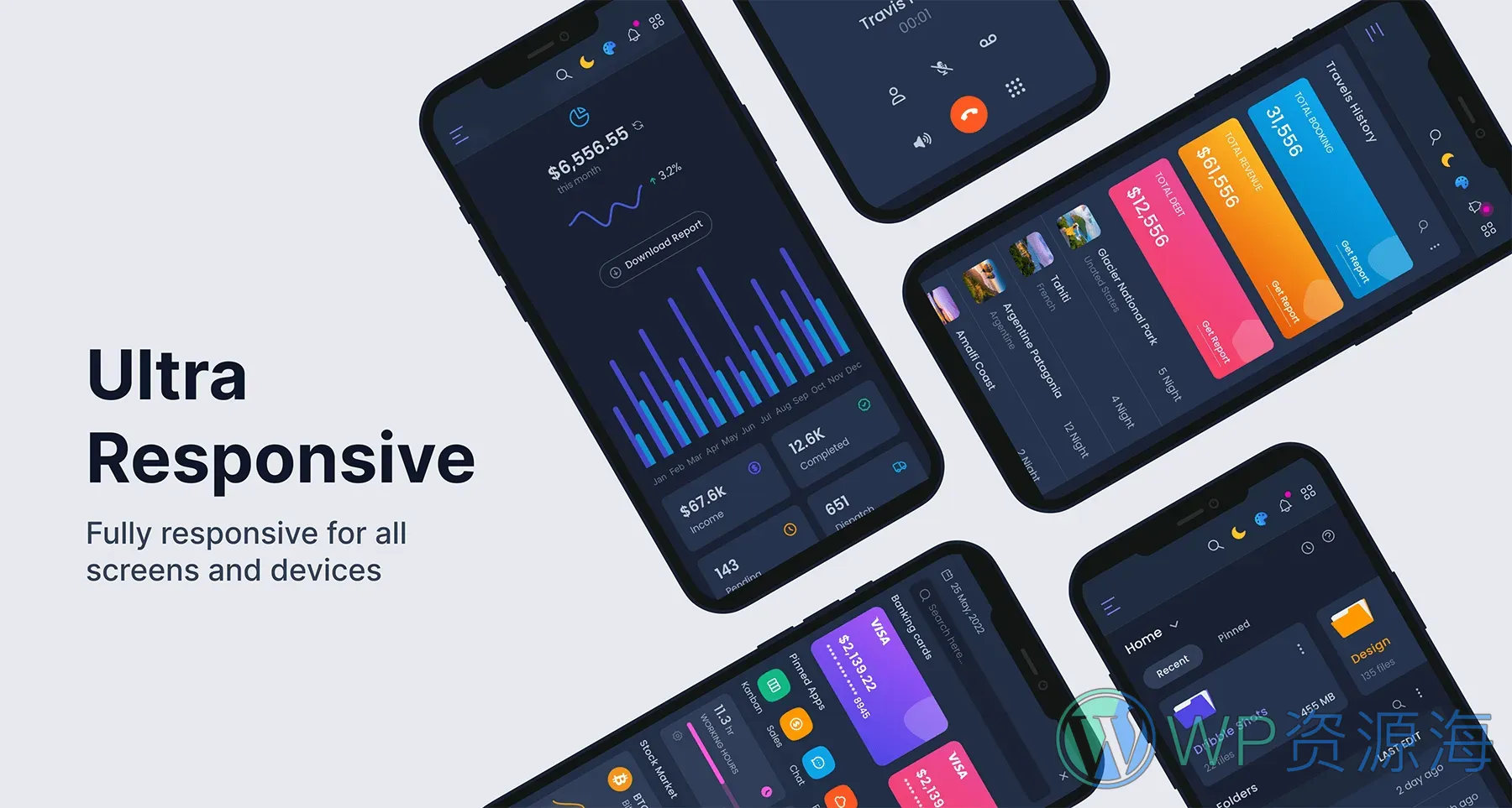 Lineone-设计新颖漂亮的管理员后台模板Tailwind+Laravel插图2-WP资源海