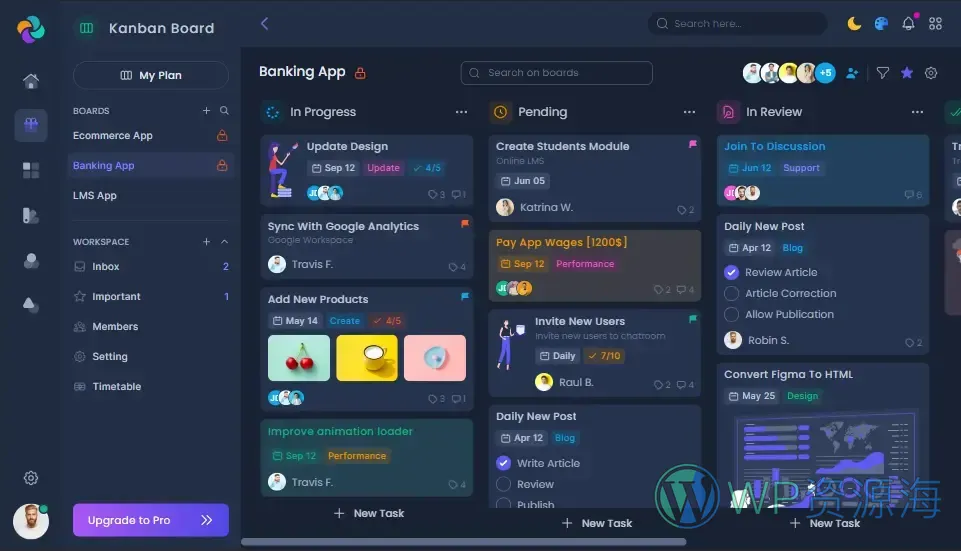 Lineone-设计新颖漂亮的管理员后台模板Tailwind+Laravel插图31-WP资源海