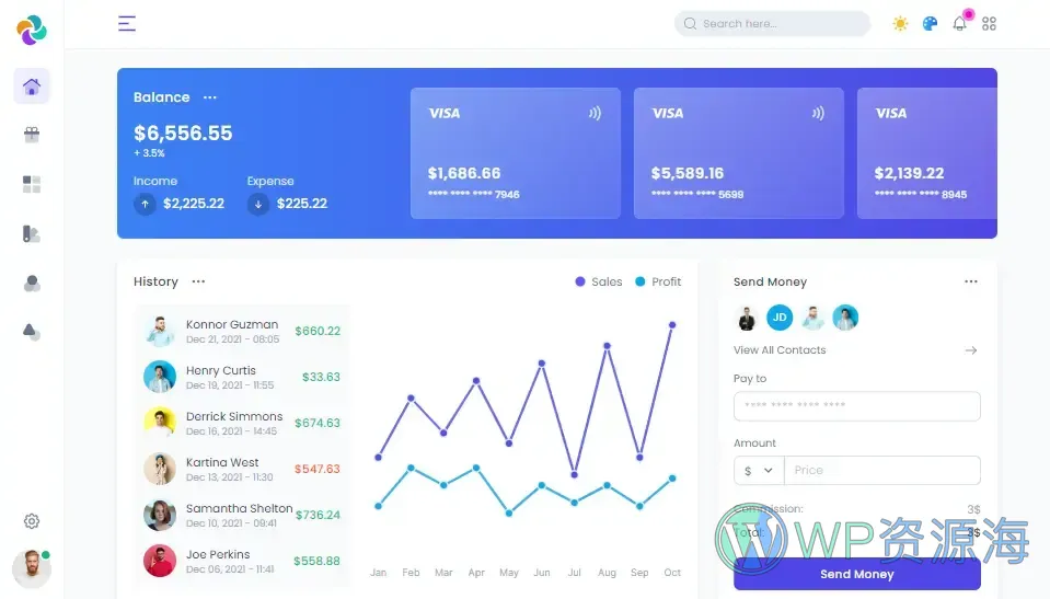 Lineone-设计新颖漂亮的管理员后台模板Tailwind+Laravel插图10-WP资源海