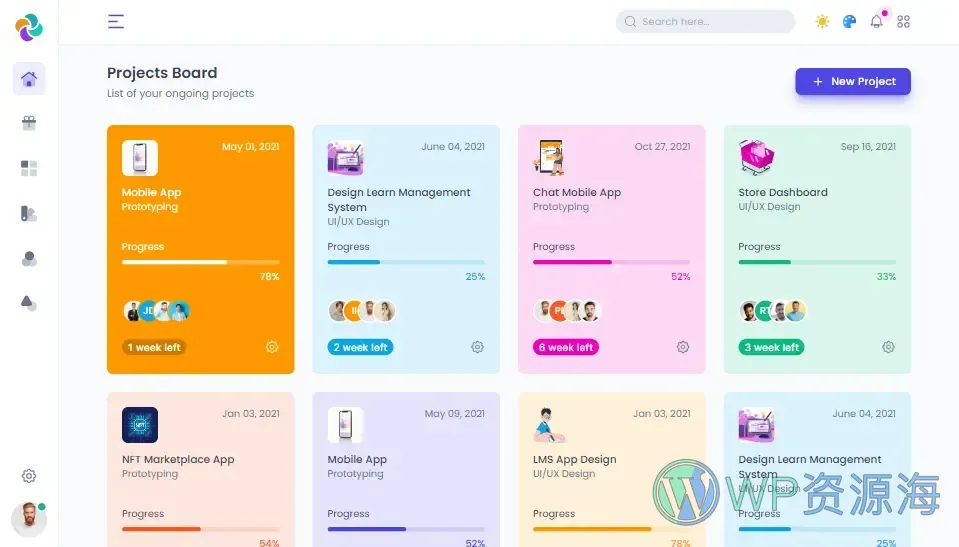 Lineone-设计新颖漂亮的管理员后台模板Tailwind+Laravel插图21-WP资源海