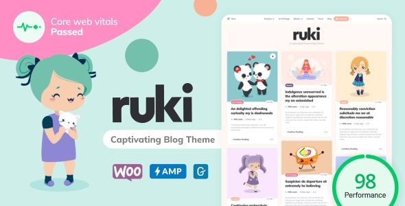 Ruki-打造可爱迷人亲和力网站WordPress主题