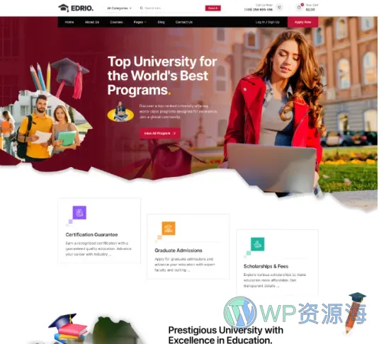 一款超漂亮的教育培训/在线课程网站HTML模板插图6-WP资源海